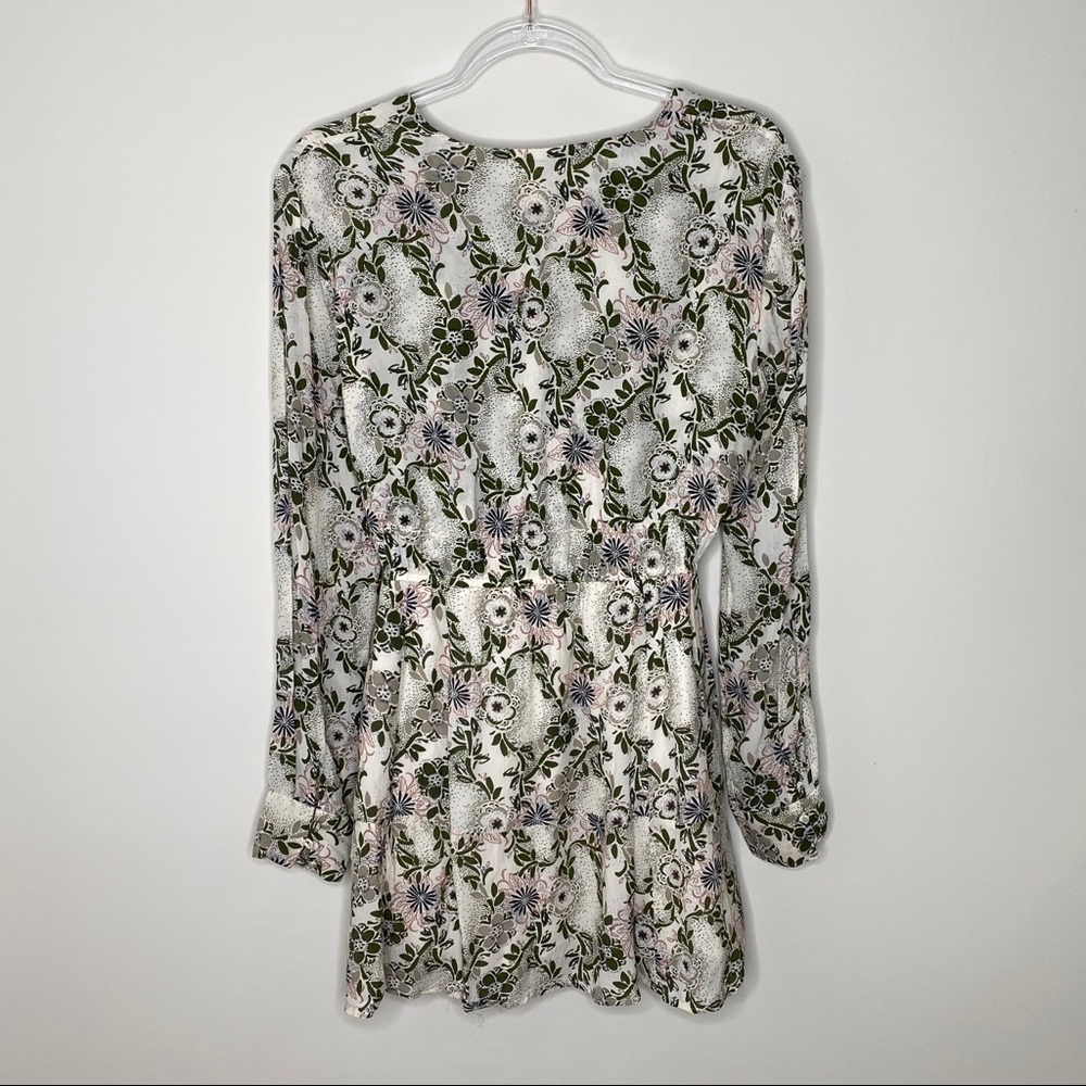 Free People Stealing Fire Boho Floral Mini Dress - Picture 6 of 6